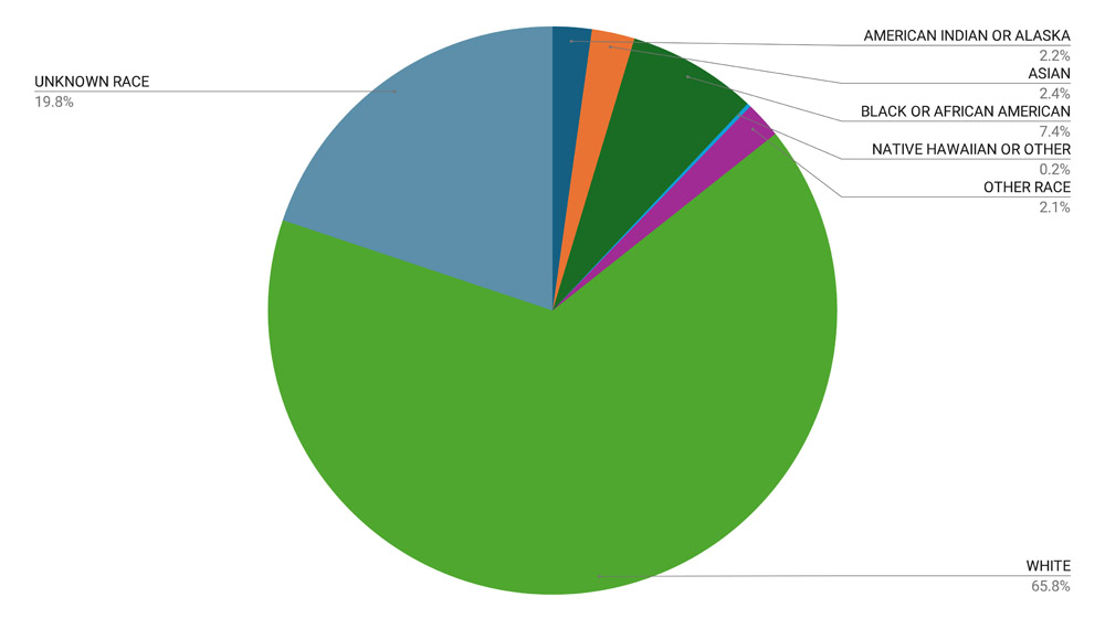 Apple Tree Dental Overall Race Distribution